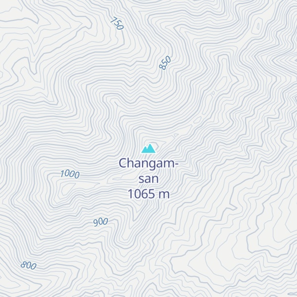 Map of Changam-san