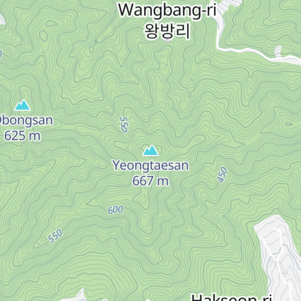 Map of Yeongtaesan