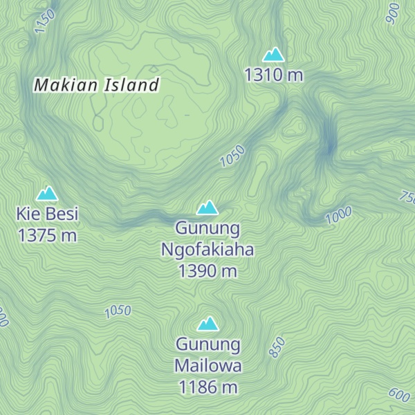Map of Gunung Ngofakiaha