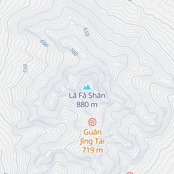 Map of Lā Fǎ Shān