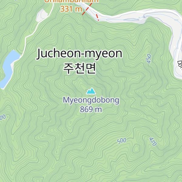 Map of Myeongdobong