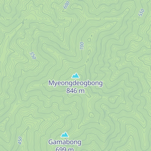 Map of Myeongdeogbong