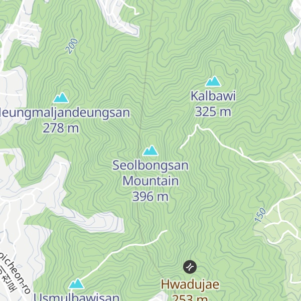 Map of Seolbongsan Mountain