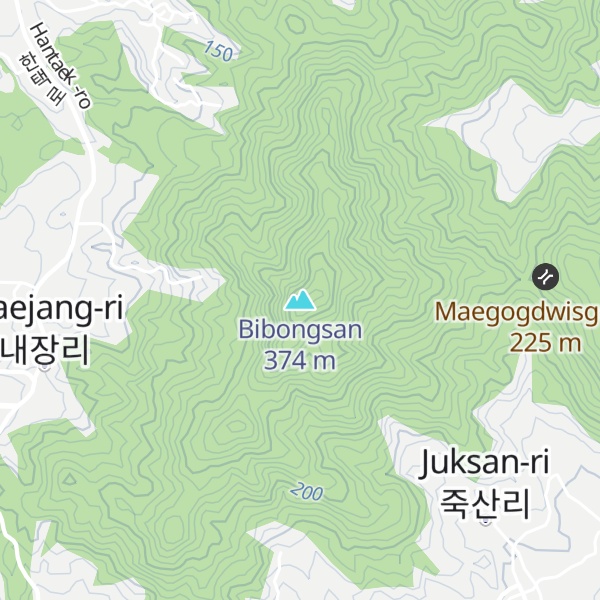 Map of Bibongsan
