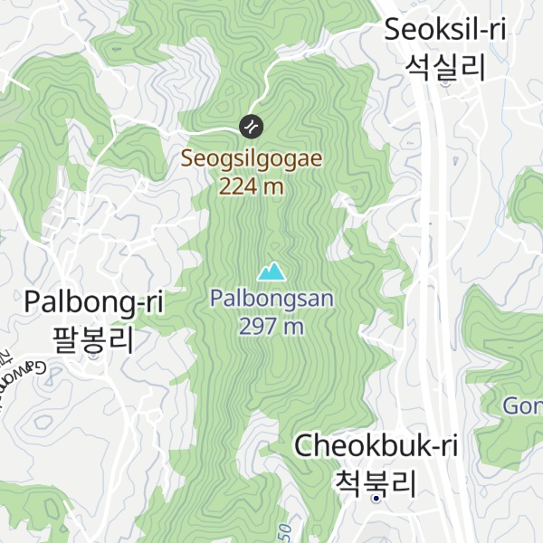 Map of Palbongsan