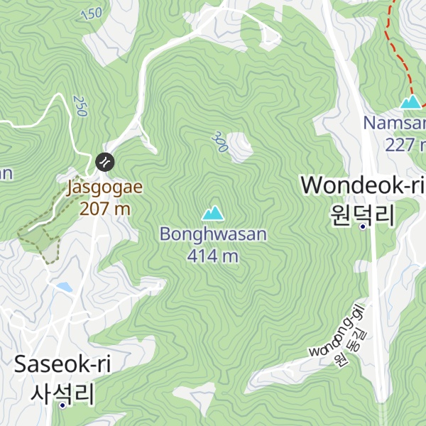 Map of Bonghwasan