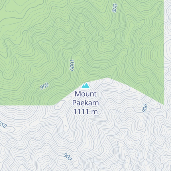Map of Mount Paekam
