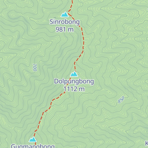 Map of Dolpungbong
