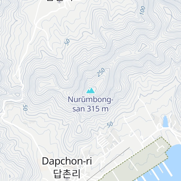 Map of Nurŭmbong-san