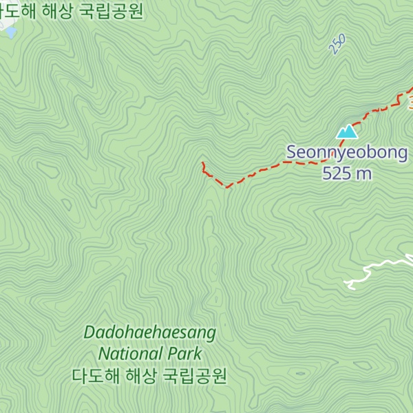 Map of Saja-bong