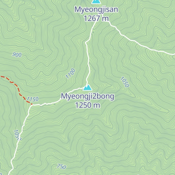 Map of Myeongji2bong