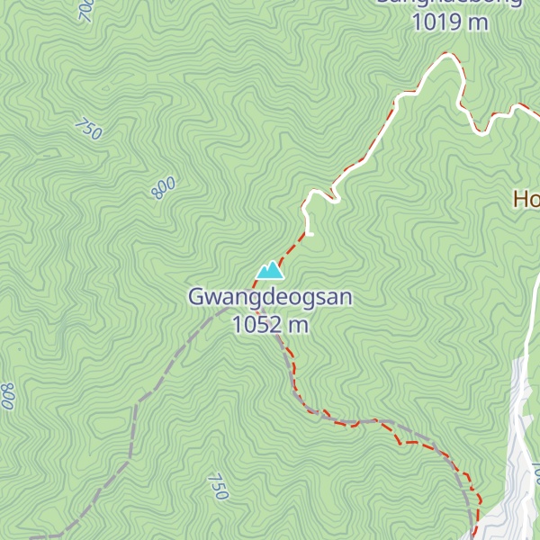 Map of Gwangdeogsan