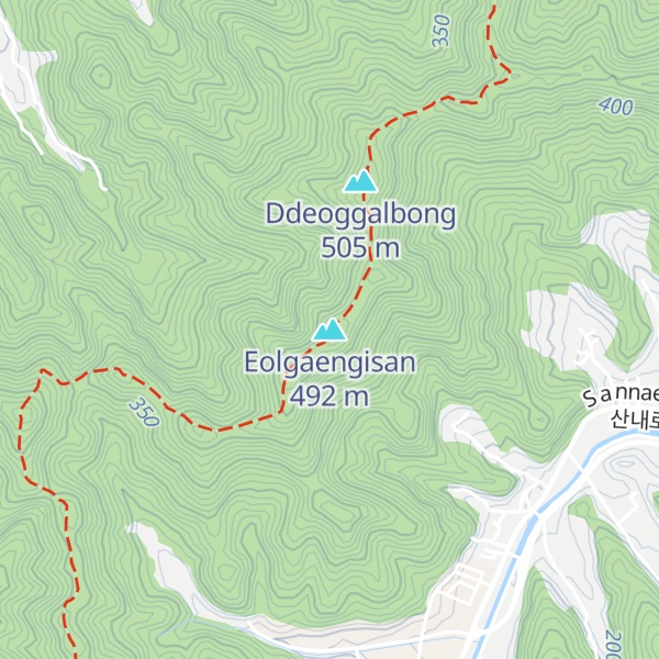 Map of Eolgaengisan