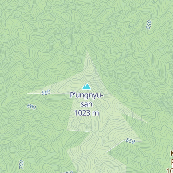 Map of P’ungnyu-san