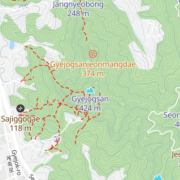 Map of Gyejogsan