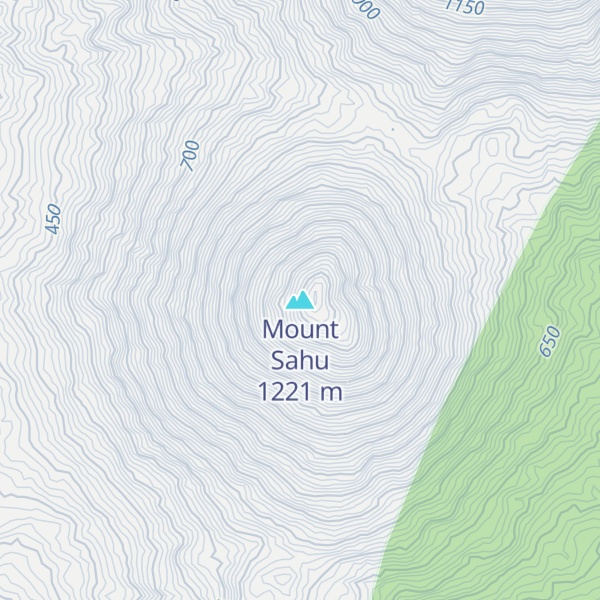 Map of Mount Sahu