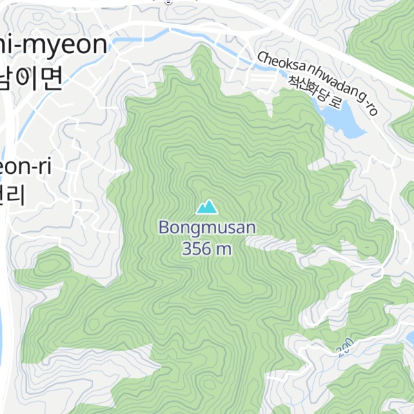 Map of Bongmusan