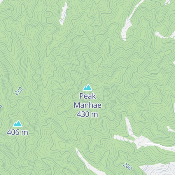 Map of Peak Manhae