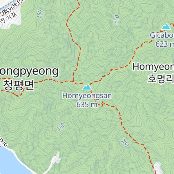 Map of Homyeongsan