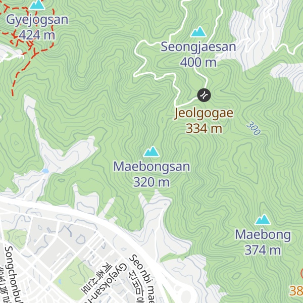 Map of Maebongsan