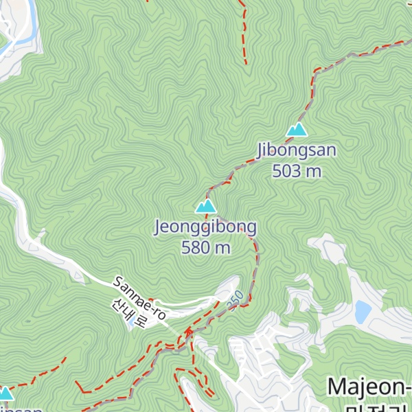 Map of Jeonggibong