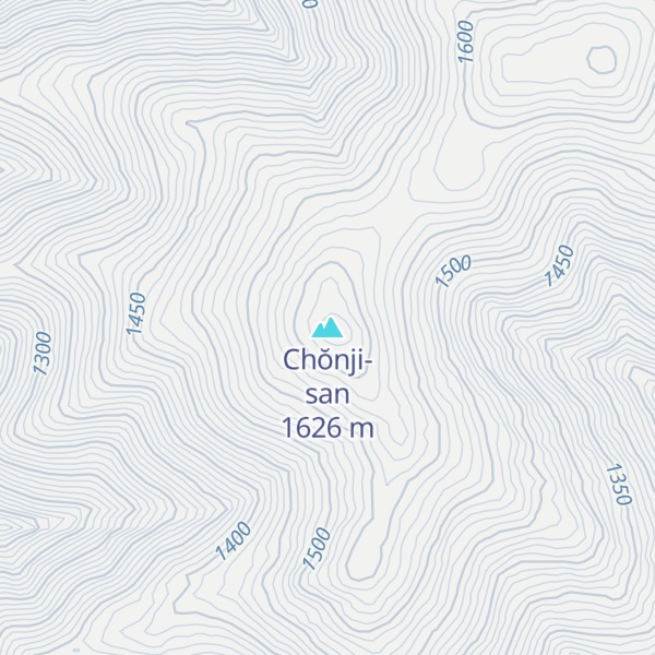 Map of Chŏnji-san