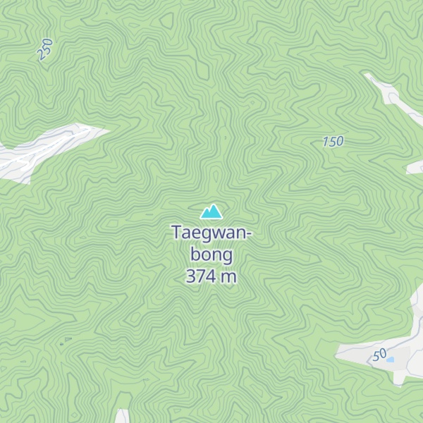 Map of Taegwan-bong