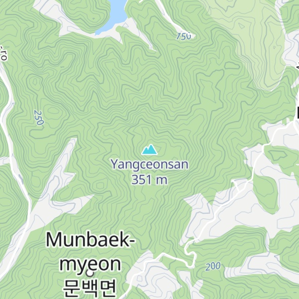 Map of Yangceonsan