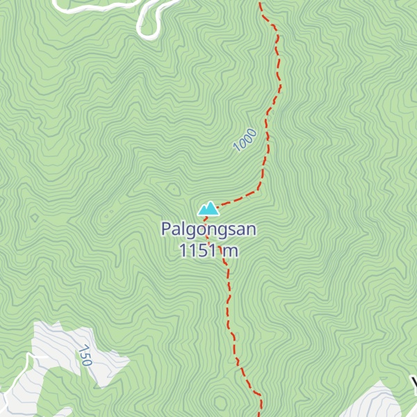 Map of Palgongsan