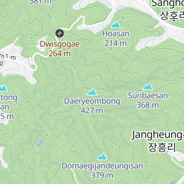 Map of Daeryeombong