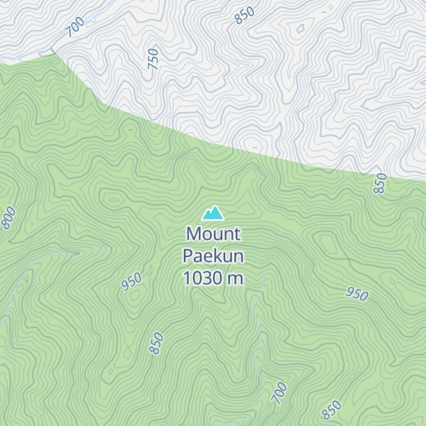 Map of Mount Paekun