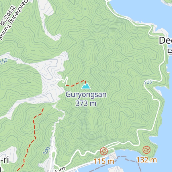 Map of Guryongsan