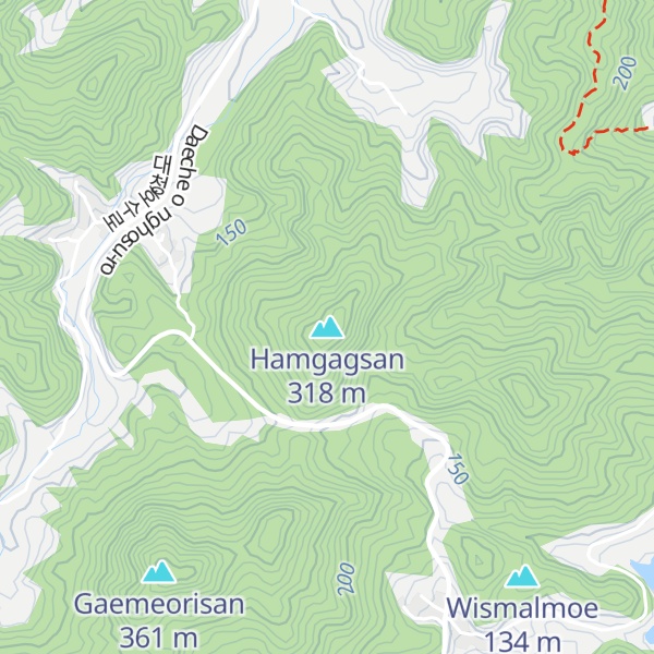 Map of Hamgagsan