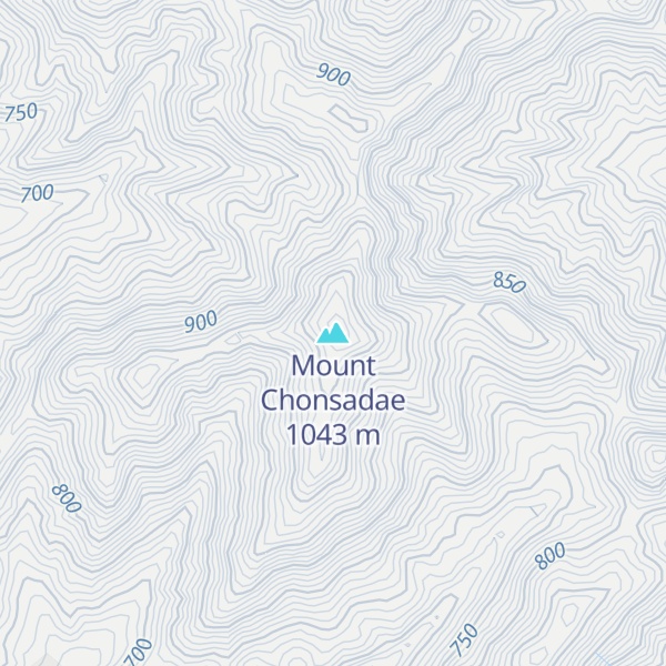 Map of Mount Chonsadae