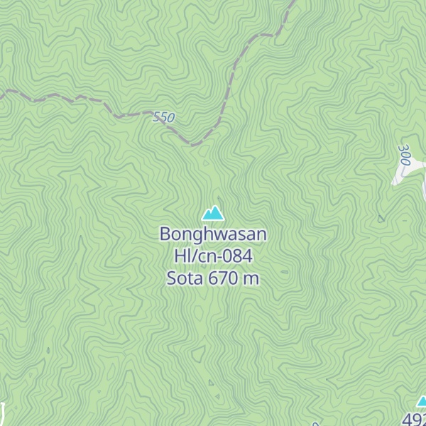 Map of Bonghwasan Hl/cn-084 Sota