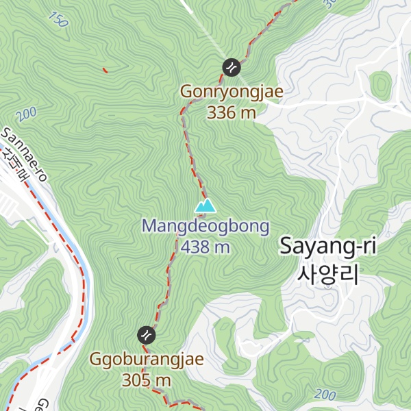 Map of Mangdeogbong