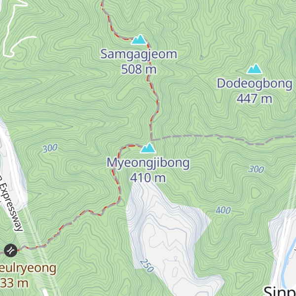 Map of Myeongjibong