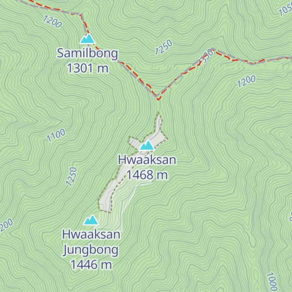 Map of Hwaaksan Sangbong