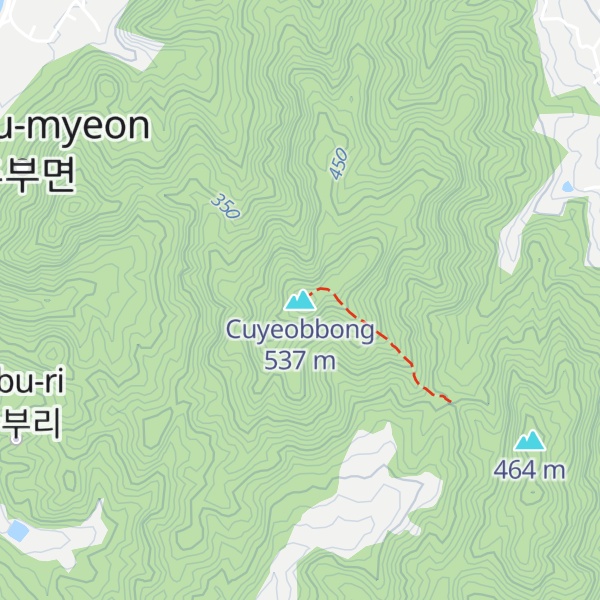 Map of Cuyeobbong