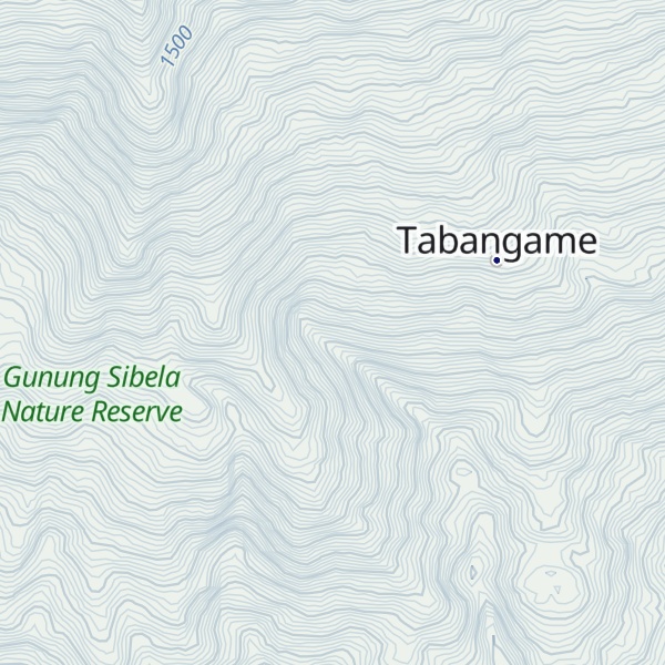 Map of Gunung Sibela