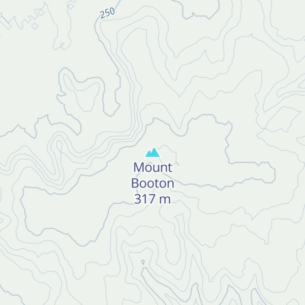 Map of Mount Booton