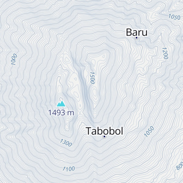 Map of Mount Gamkonora