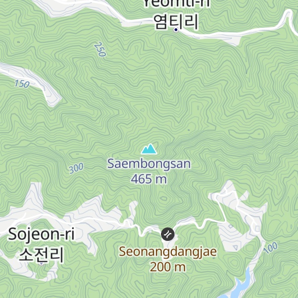 Map of Saembongsan