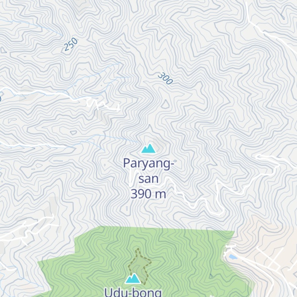 Map of Paryang-san