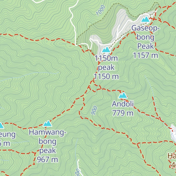 Map of Jang Gun-bong peak