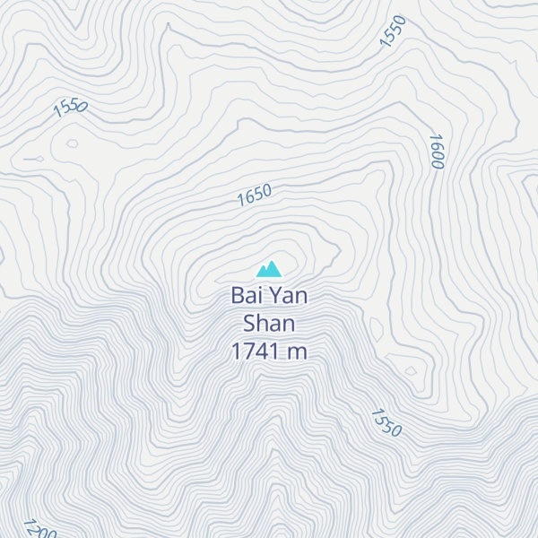 Map of Bai Yan Shan