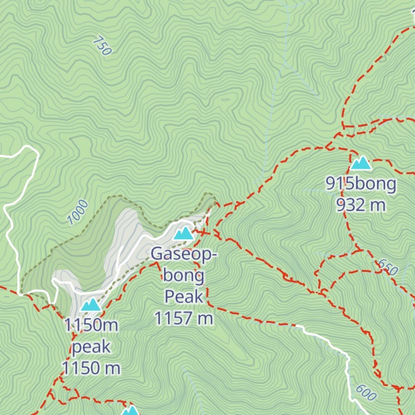 Map of Yongmunsan Bugjeongsang
