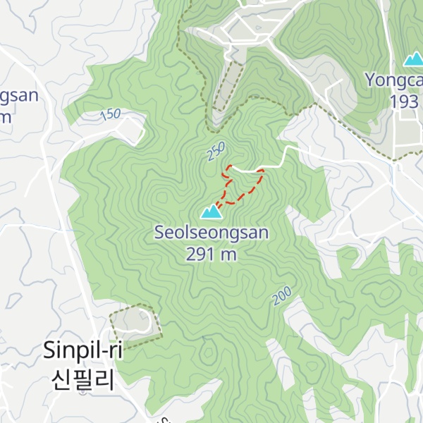 Map of Seolseongsan