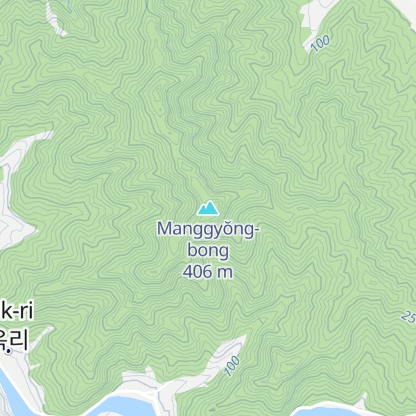 Map of Manggyŏng-bong