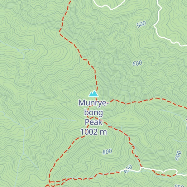 Map of Munrye-bong Peak